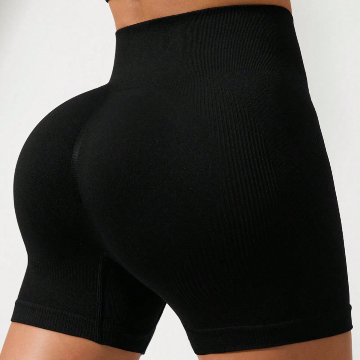 Curvolux - Seamless Knitted Fitness Peach-Shape 3/4-Length Leggings
