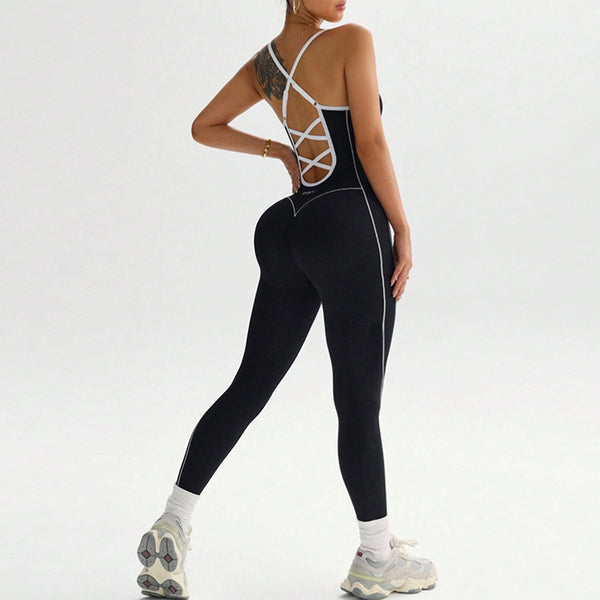 Curvolux one-piece yoga outfit for women