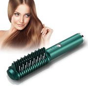 Curvolux - Dual-Purpose Electric Hair Comb for Curling & Straightening